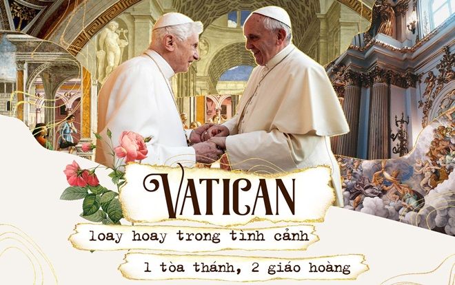Vatican loay hoay trong tình cảnh 1 tòa thánh, 2 giáo hoàng