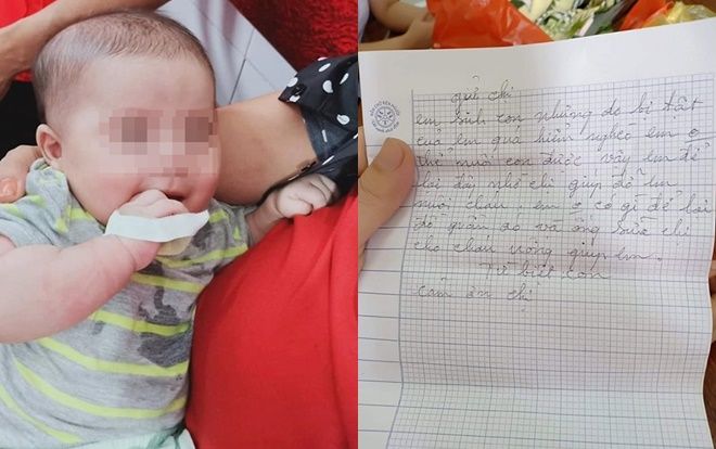 Bé gái 3 tháng tuổi bị mẹ bỏ rơi kèm bức thư 'từ biệt'