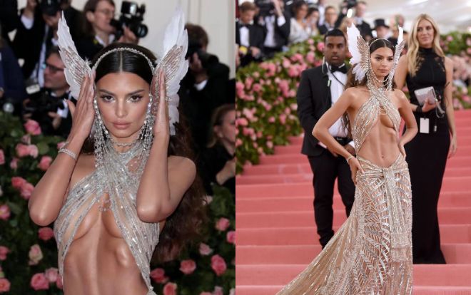 Soi cận cảnh chiếc váy trong suốt gây bão tại Met Gala, căng mắt vẫn không thấy lộ chút nào