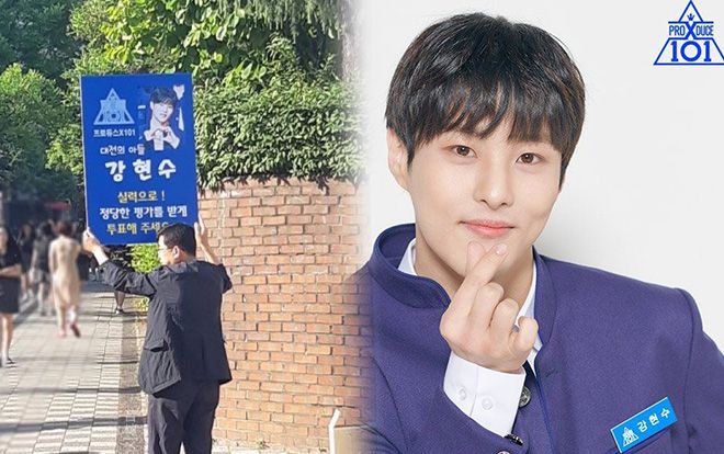 Rơi nước mắt khi cha của thực tập sinh Kang HyunSoo đến từng trường học kêu gọi vote cho Produce X 101