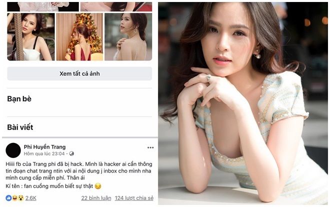 ‘Vận đen vẫn chưa buông tha Phi Huyền Trang: Facebook bị hack, đe dọa phát tán clip nóng
