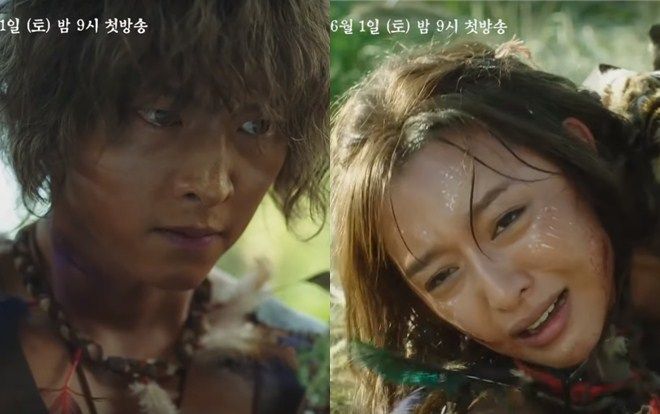 Teaser 'Arthdal Chronicles': Song Joong Ki cưỡi ngựa chiến đấu, Kim Ji Won khóc lóc thảm thiết, bị kéo lê trên đường
