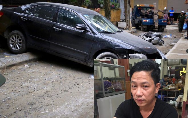 Giây phút người đàn ông cùng con trai thoát chết trong gang tấc khi xe Camry lùi tông tử vong một phụ nữ