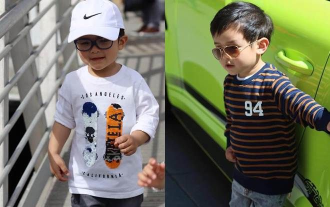 Con trai Đan Trường mới 2 tuổi không những đẹp trai mà còn có gu thời trang cực chất