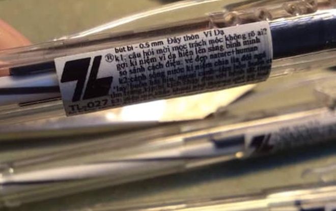 Khoe hì hục in chữ li ti rồi cho vào bút bi làm phao thi, nam sinh chẳng được khen mà còn bị 'ném đá'