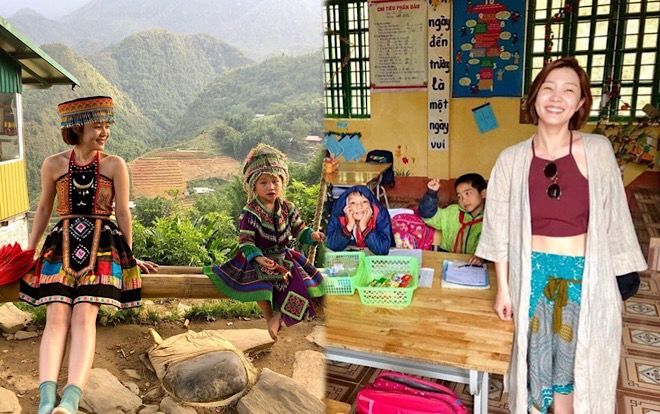 Báo Hàn đăng tin diễn viên Shin Da Eun xinh đẹp trong trang phục dân tộc ở Sapa