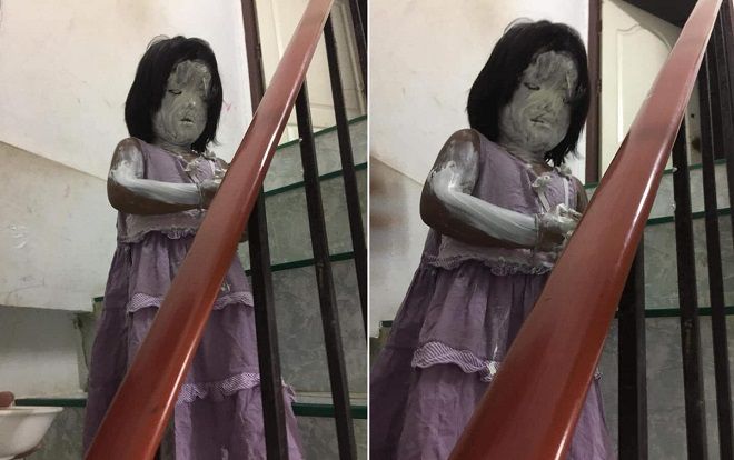 'Cười ra nước mắt' hình ảnh cô bé 'học đòi' tắm trắng, đang được dân mạng chia sẻ rần rần