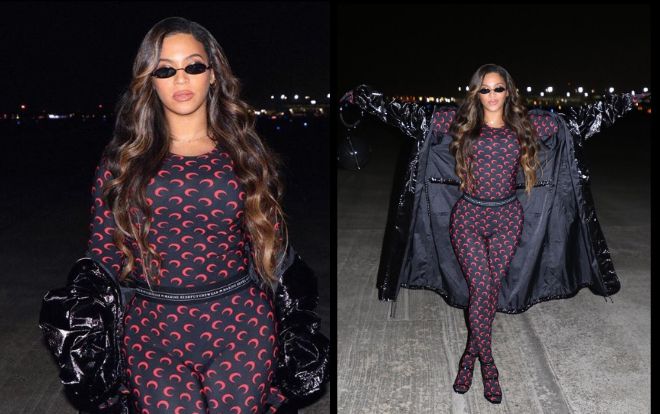 Ong chúa Beyonce lộ đường cong trứ danh trong bộ jumpsuit bó sát lạ mắt