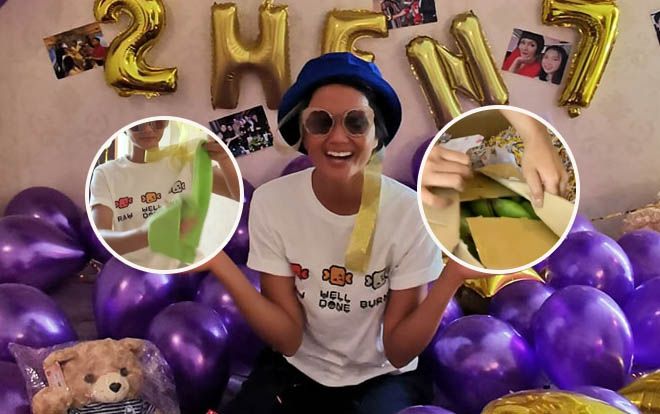 H'Hen Niê 'đập hộp' quà sinh nhật bất ngờ vì toàn là 'đồ hiệu'!