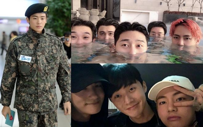 Park Hyung Sik kể về lần ngủ chung giường với V và Park Seo Joon