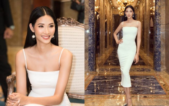 Hoàng Thùy bung lụa với váy trắng bó sát khoe đường cong đẹp 'ná thở'