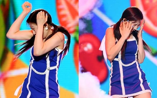 Dream Concert 2019: Fan Red Velvet lo lắng khi thành viên Joy tiếp tục hoảng sợ trước hiệu ứng pháo hoa khi đang biểu diễn