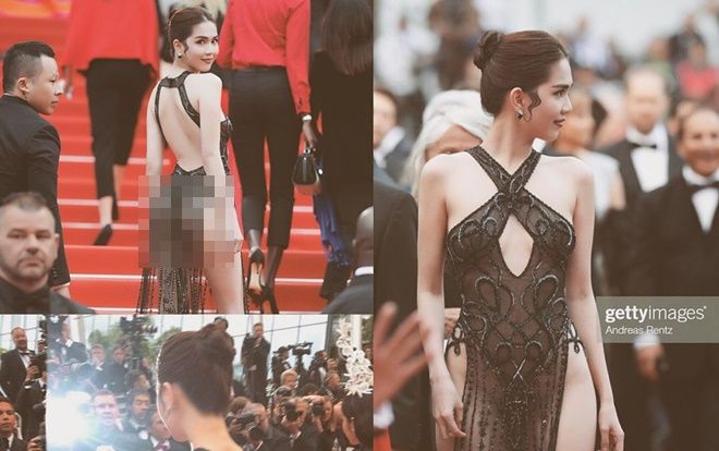 ‘Hở bạo’ trên thảm đỏ Cannes 2019, Ngọc Trinh bị cư dân mạng Việt Nam chỉ trích nặng nề