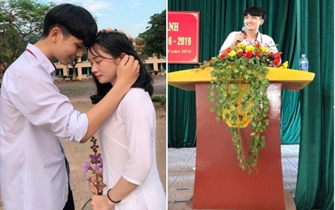 Nam sinh 'gây trầm trồ' khi đứng trước toàn trường để tỏ tình với Crush, chiếm luôn spotlight buổi lễ trưởng thành
