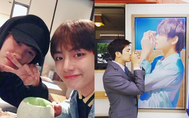 Bố mẹ của Park Hyung Sik và V (BTS) là bạn bè, họ gần gũi như gia đình