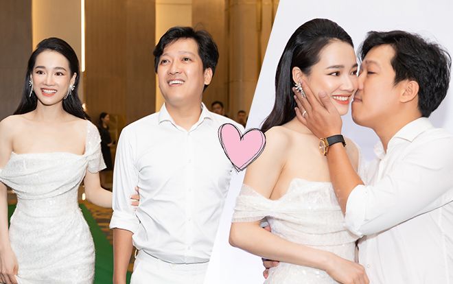 Ngọt ngào như Trường Giang: Theo sát ủng hộ Nhã Phương, không ngại hôn vợ thắm thiết tại sự kiện