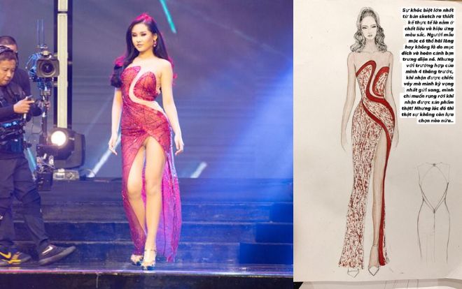 Lê Âu Ngân Anh bất ngờ kêu oan về chiếc váy khiến cô lộ hàng tại Miss Intercontinental