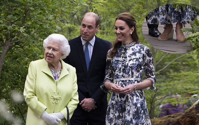Công nương Kate Middleton phá vỡ quy tắc trang phục trước Nữ hoàng Anh 