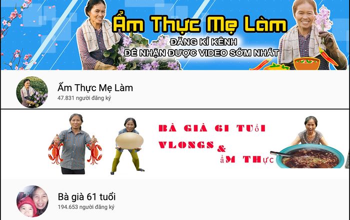 Những kênh YouTube của các vlogger U60 đang khiến cư dân mạng phát cuồng