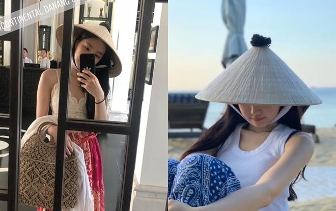 Fan thích thú trước hình ảnh Naeun (Apink) đội nón lá, tung tăng du lịch tại Đà Nẵng