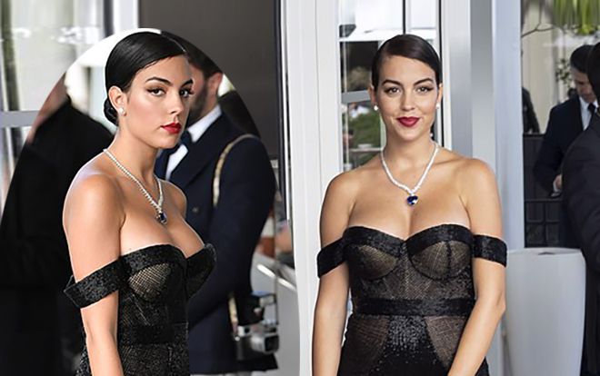 Bạn gái C.Ronaldo bị nhận xét 'phát tướng' khi cố khoe vòng 1 tràn trề trên thảm đỏ Cannes