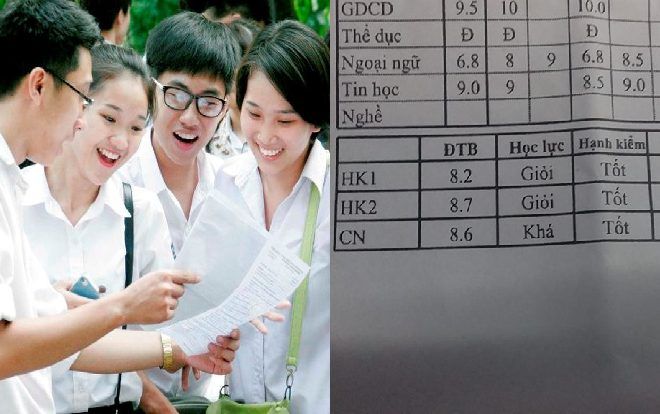 Bảng điểm tổng kết 'kỳ 1 và kỳ 2 đều là học sinh giỏi nhưng cả năm lại khá' gây tranh cãi nhất ngày hôm nay