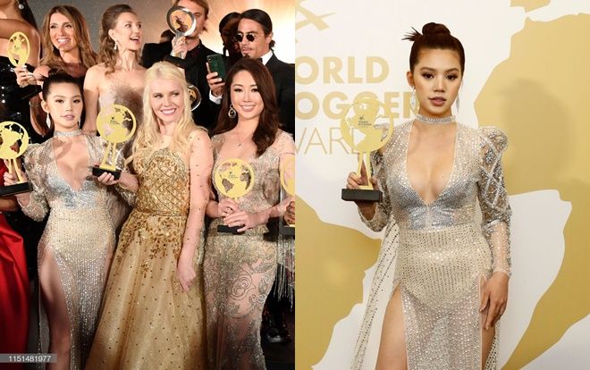 Hoa hậu Jolie Nguyễn khoe body gợi cảm, thắng giải 'Blogger thế giới' tại LHP Cannes 2019