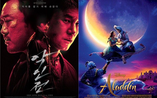 ‘Aladdin’ dẫn đầu phòng vé Hàn tuần đầu tiên ra mắt - ‘Trùm, Cớm và Ác Quỷ’ của Ma Dong Seok vượt qua cột mốc 2 triệu khán giả