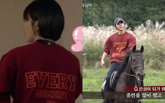 Song Joong Ki mặc áo của Song Hye Kyo đi quay phim với chú thích: 'Mỗi khoảnh khắc đều đặc biệt'