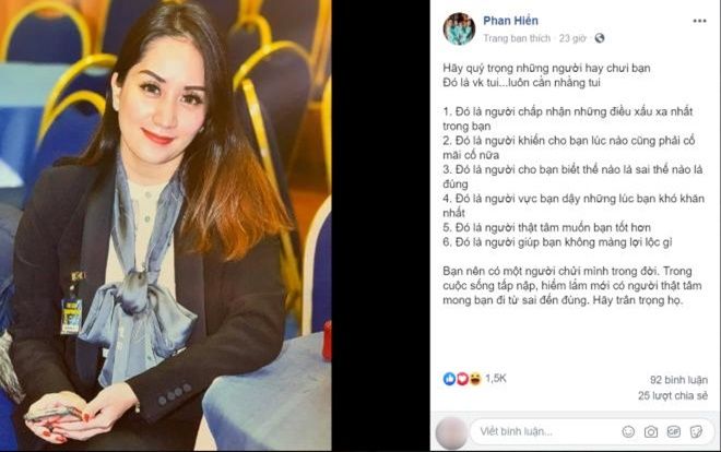 Phan Hiển bất ngờ 'bóc phốt' vợ Khánh Thi trên mạng xã hội