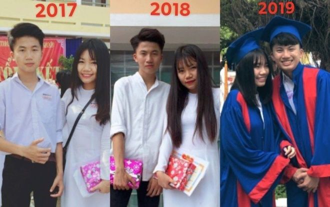Hình ảnh đôi bạn bên nhau 3 năm thanh xuân của thời học sinh khiến CĐM xuýt xoa ngưỡng mộ