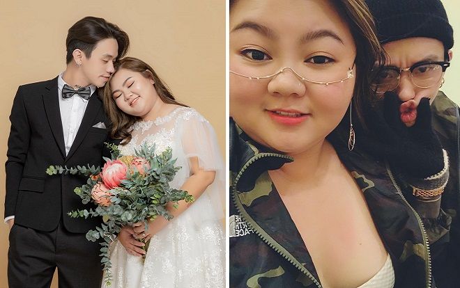 Góc ngôn tình: Cặp đôi 'chồng gầy vợ béo' kết hôn chỉ sau 2 tháng hẹn hò qua mạng