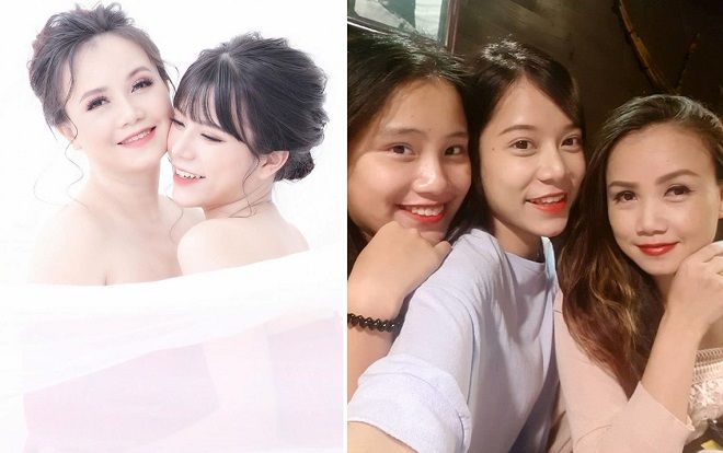 Xem ảnh của 'cô Xuyến' (Về nhà đi con) chụp với 2 cô con gái mà cứ tưởng là 3 chị em!
