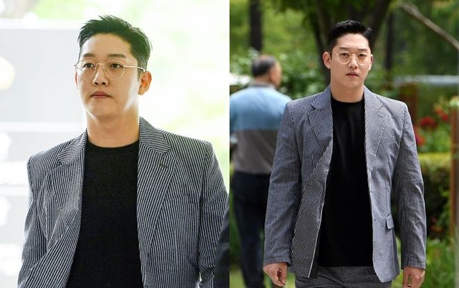 Sau tin Goo Hara tự tử, Choi Jong Bum ăn mặc bảnh bao 'vuốt keo các thứ' đi hầu tòa