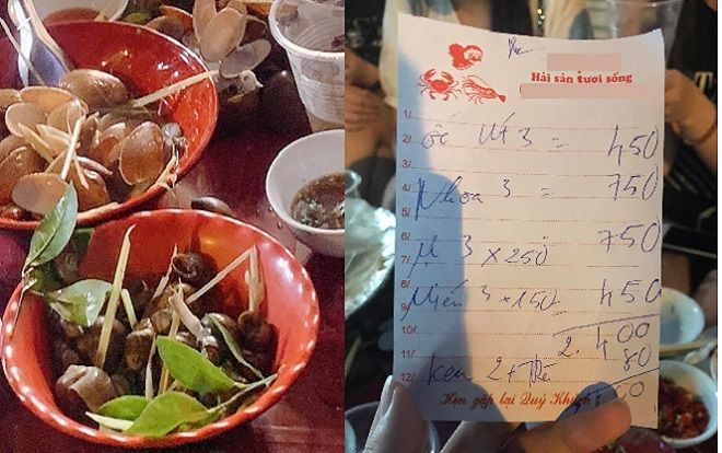 Nhóm bạn rủ nhau đi ăn ốc vỉa hè bị chặt chém gần 2,5 triệu đồng chủ quán còn thách thức 'ai bảo không hỏi giá trước'
