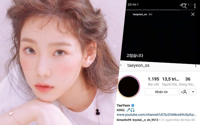 Taeyeon (SNSD) thay avatar đen, đăng story Instagram 'Cảm ơn' khiến fan vô cùng lo lắng