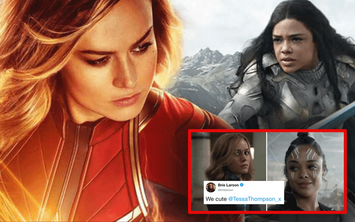 Có vẻ 'mối tình bách hợp' giữa Captain Marvel và Valkyrie sẽ nhanh chóng xuất hiện trong Phase 4 của MCU thôi!