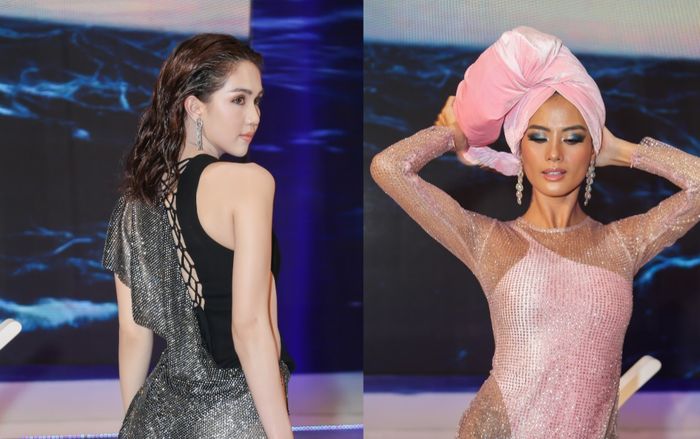 Đi xem thời trang nhưng Ngọc Trinh lại mặc áo tắm siêu hở lên thảm đỏ