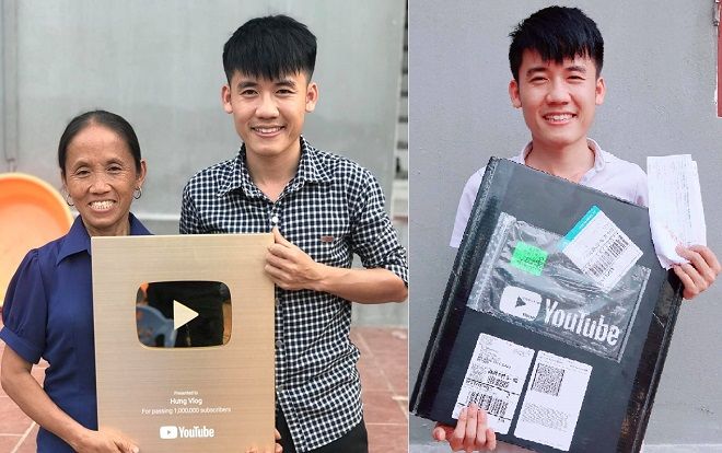 Hưng Vlog - con trai Bà Tân Vlog - chính thức đạt nút vàng Youtube