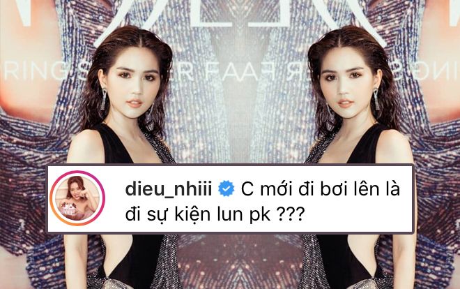 Diệu Nhi troll Ngọc Trinh: 'Chị mới bơi lên rồi đi sự kiện luôn phải không?'
