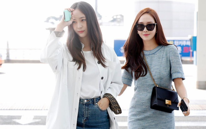 Jessica và Krystal sang chảnh tại sân bay, thẳng tiến sang Mỹ quay chương trình thực tế sau 5 năm vắng bóng