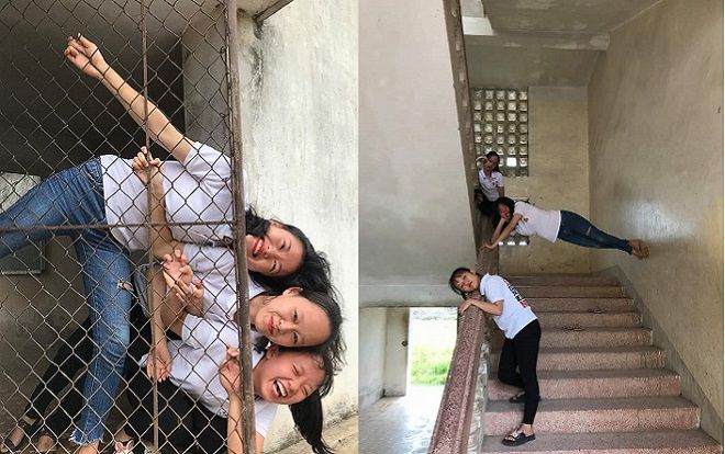 Cười ngất với bộ ảnh 'sương sương trước khi ra trường' tạo dáng cực kỳ 'bá đạo' của bộ ba nữ sinh THPT Diễn Châu III