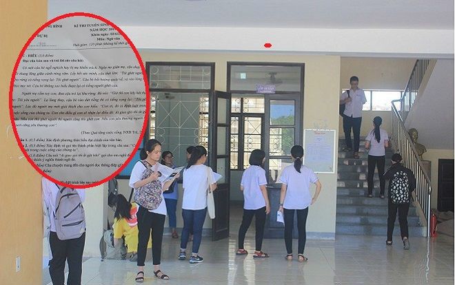 Đề thi lại môn Ngữ Văn lớp 10 của hơn 6.400 thí sinh tỉnh Quảng Bình có gì mới?