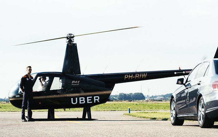 Uber bất ngờ công bố dịch vụ đi chung máy bay trực thăng Uber Copter