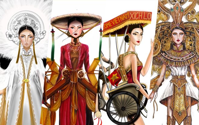 Chàng trai sở hữu 9 mẫu thiết kế National Costume nói gì về 'Bàn Thờ' và 'Sơn Tinh Thủy Tinh'