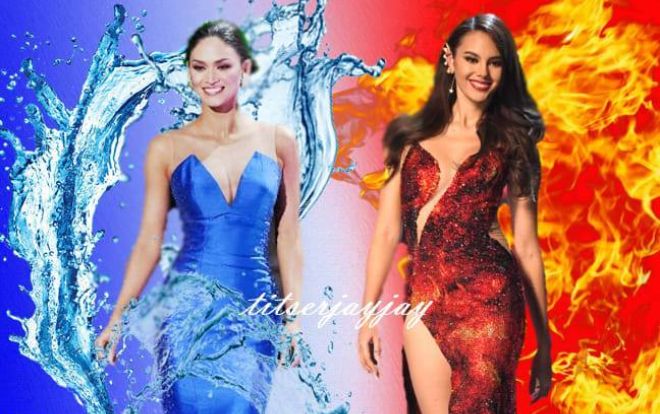'Mèo xám' Catriona Gray quyết chơi lớn khi chọn váy Thủy - Hỏa trong thời khắc chuyển giao quyền lực