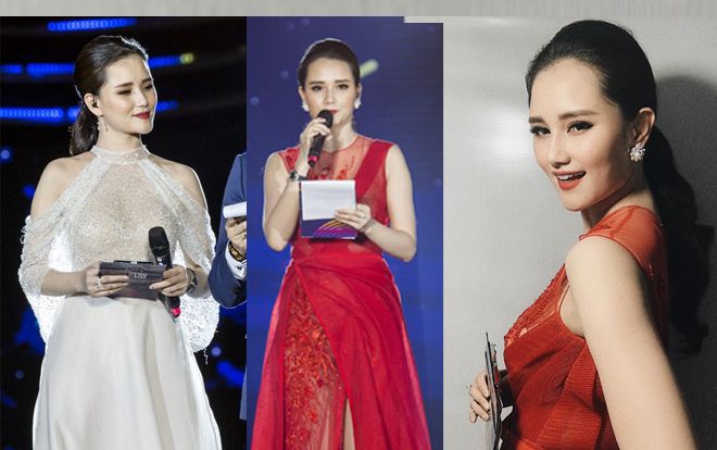 MC xinh nhất nhì VTV thay 2 váy dạ hội lộng lẫy một buổi tối