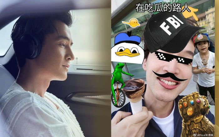 Hồ Ca nói về việc bị con trai Ngô Trấn Vũ ghép thêm sticker vui nhộn