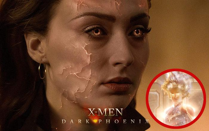 Nữ chính trong 'X-Men: Dark Phoenix' gợi liên tưởng đến Captain Marvel của MCU