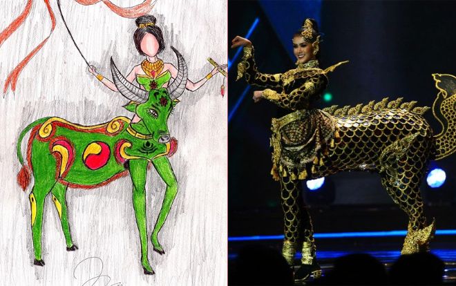 Buồn lòng khi loạt thiết kế trang phục dân tộc cho Hoàng Thùy bị bóc trần sự thật 'xấu xí'